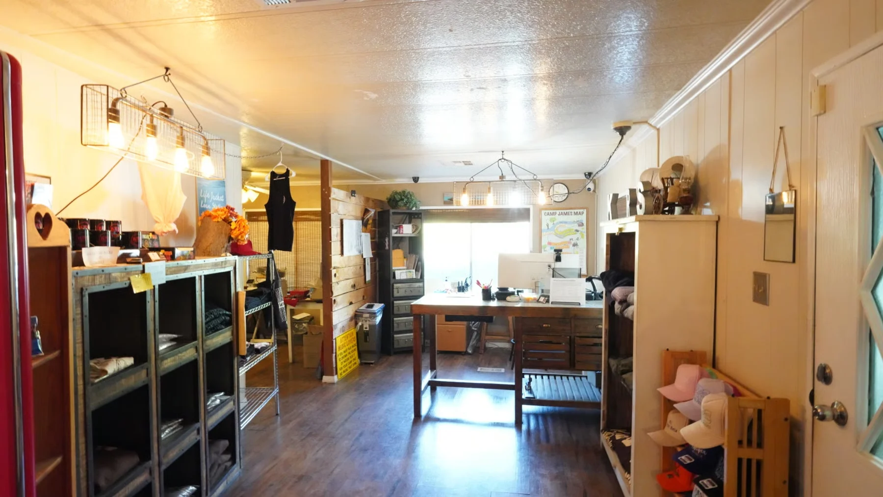 Inside the resort shop